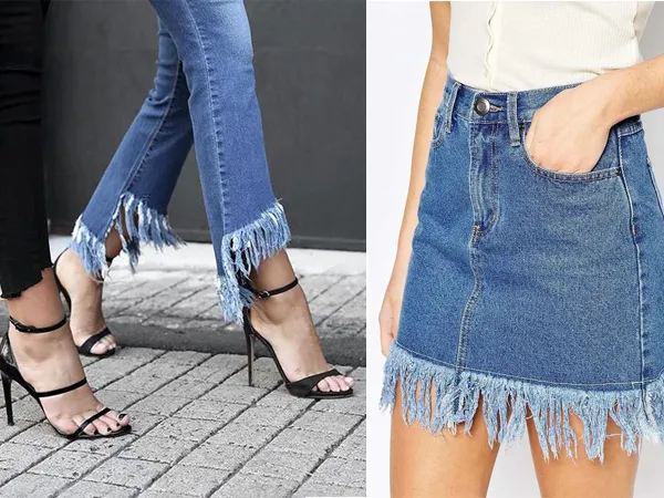 como desfiar jeans 1