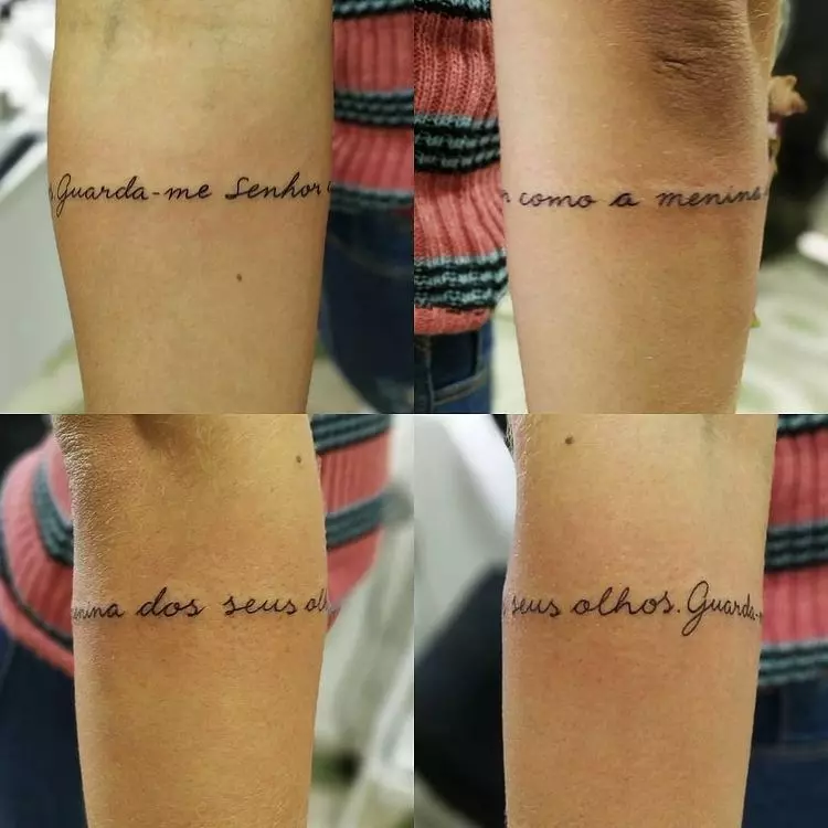tatuagem que imita bracelete