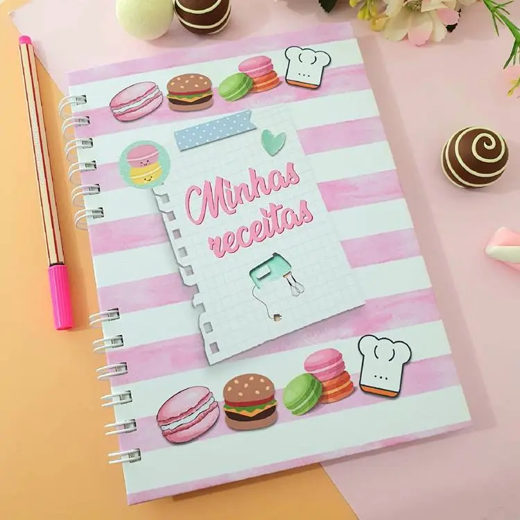 Lembrancinha de Dia das mães caderno de receitas