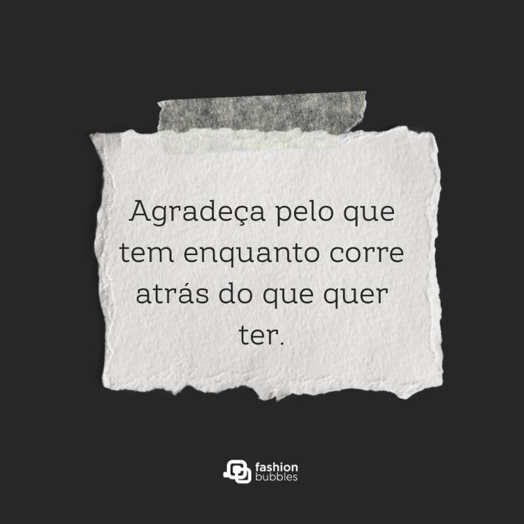 Frase de agradecimento