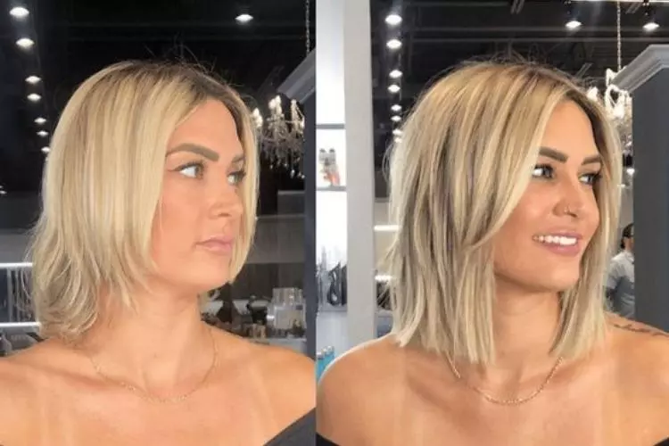 Corte de cabelo médio long bob