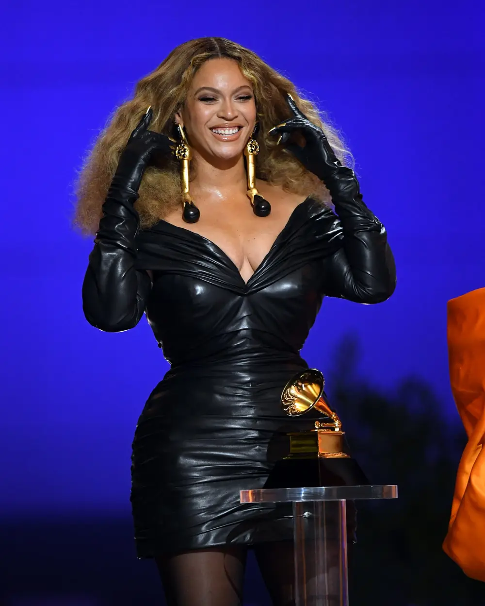 Beyoncé no Grammy 2021.