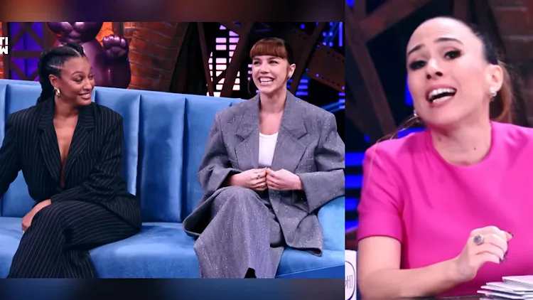 Alice Wegmann é questionada por Tata Werneck sobre cheiro de Cauã Reymond.