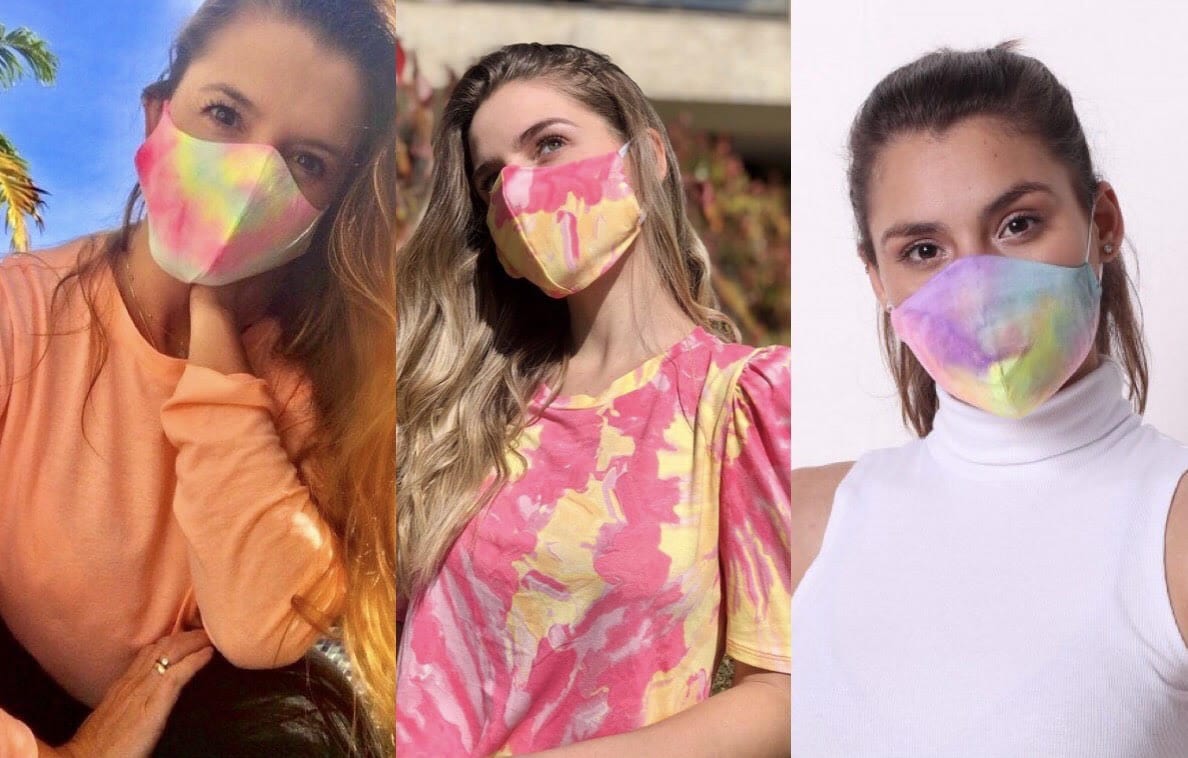 máscara tie dye pandemia máscara tie dye pandemia