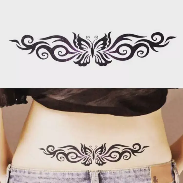 Tatuagem atras na cintura