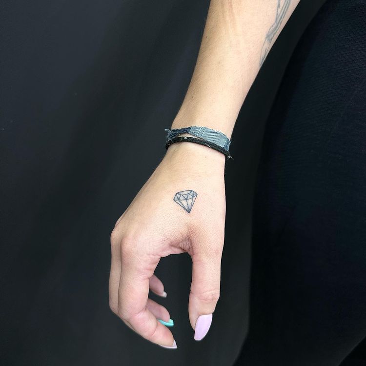 tatuagem de diamante
