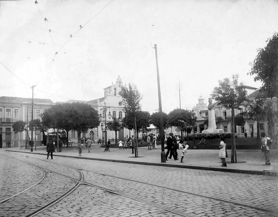 Praça João Mendes em 1914