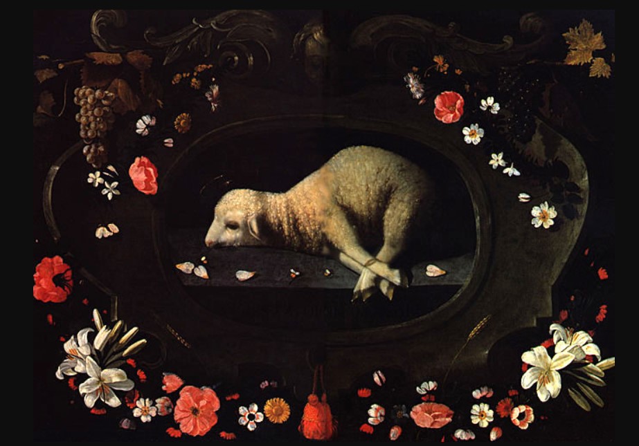 Cordeiro Pascal, 1660-1670. Crédito: Josefa de Óbidos.