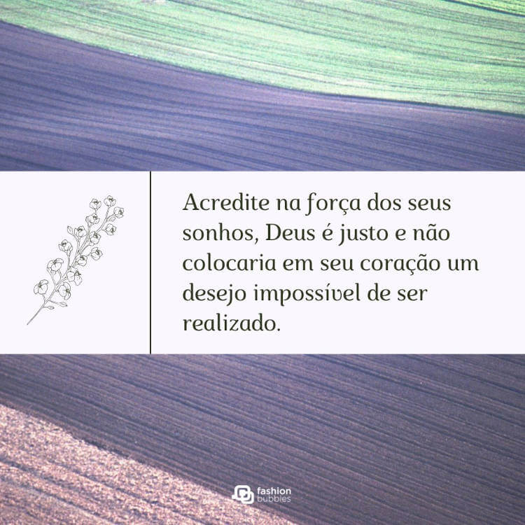 Acredite na força de Deus