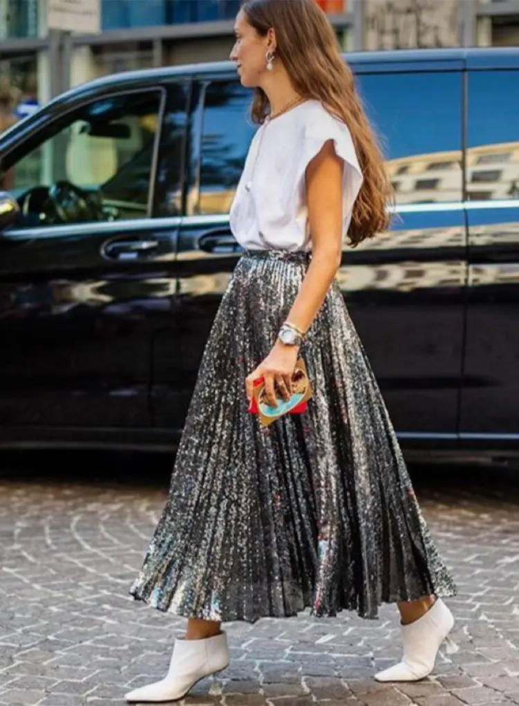 Roupa com brilho e profissional