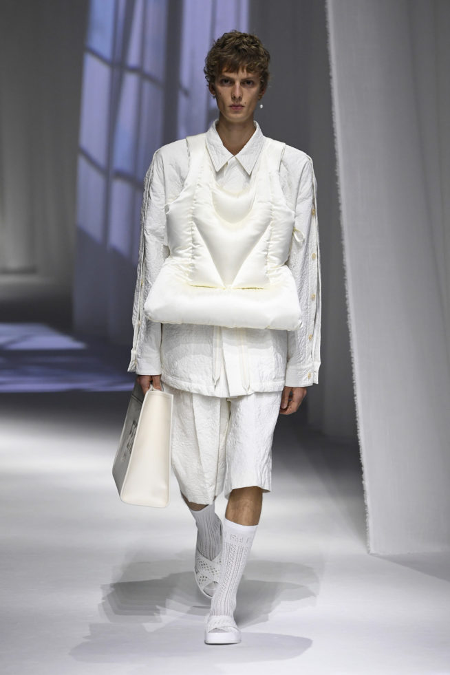 colete branco Fendi