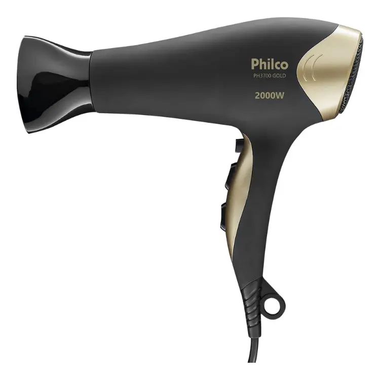 Philco PH3700 Gold em preto com detalhes em dourado