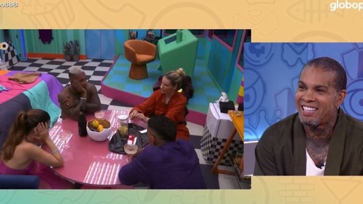 Rodriguinho participa do Bate-Papo BBB 24 após ser eliminado do programa.