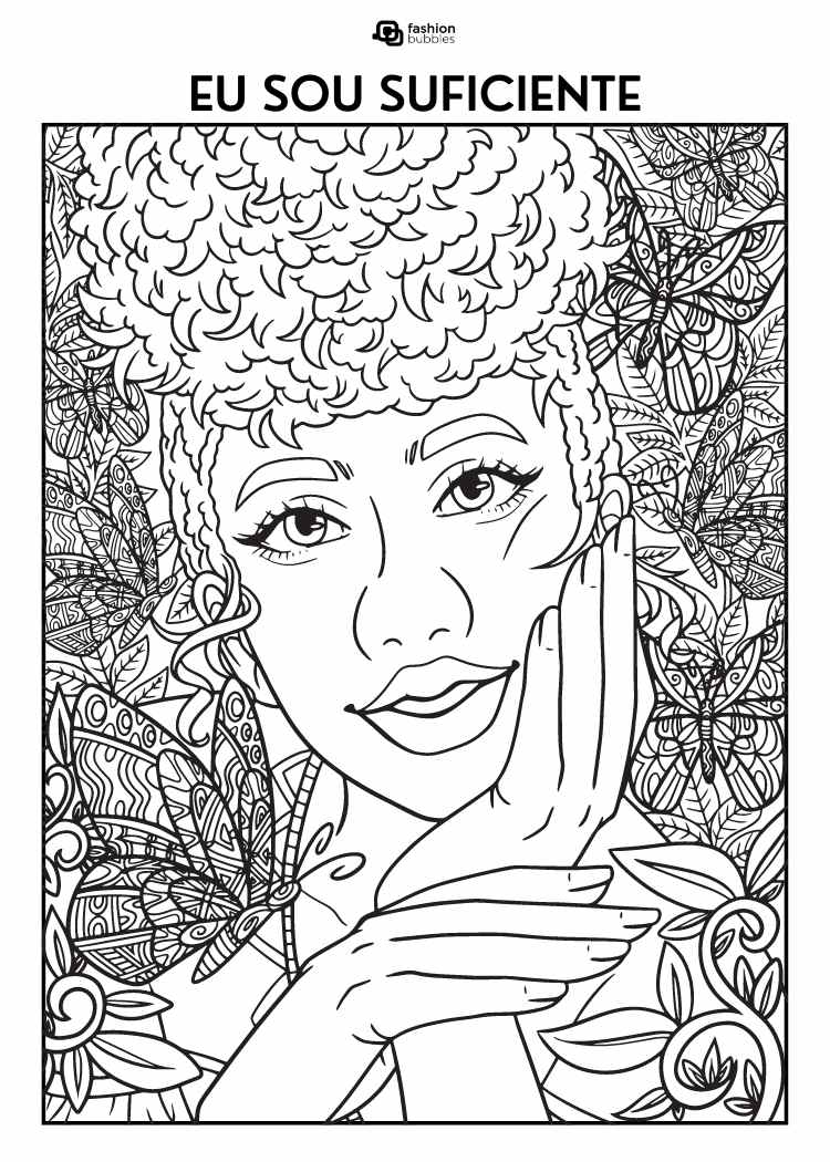 Desenho de mulher para colorir