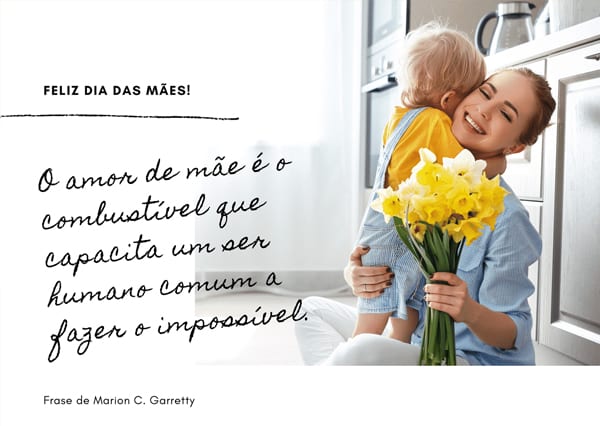 Cartão feliz dia das mães