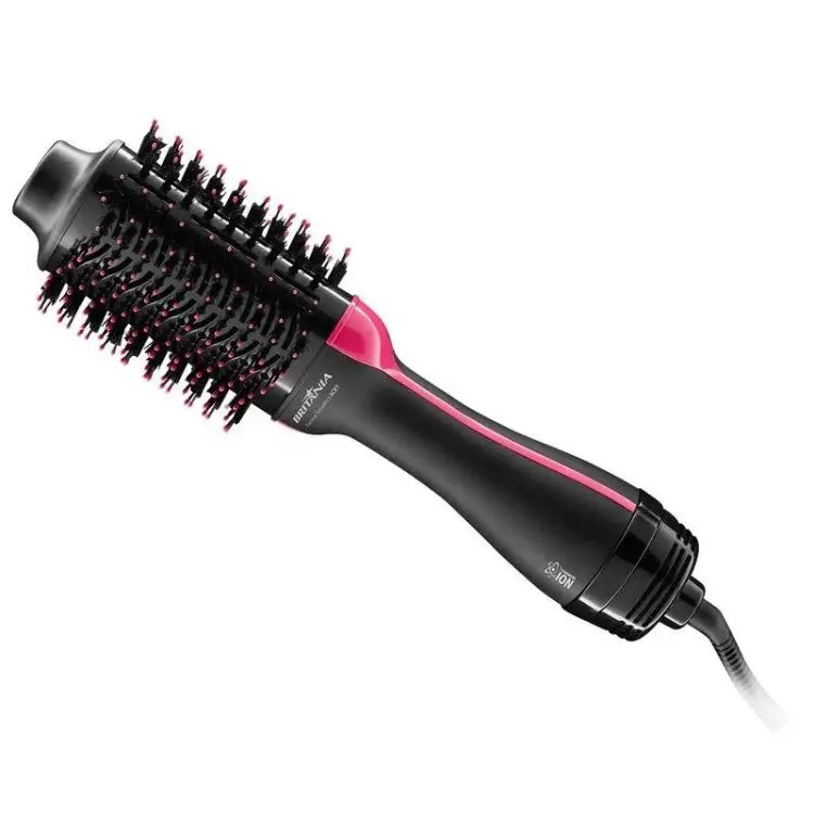 Escova secadora Britânia com detalhe em rosa