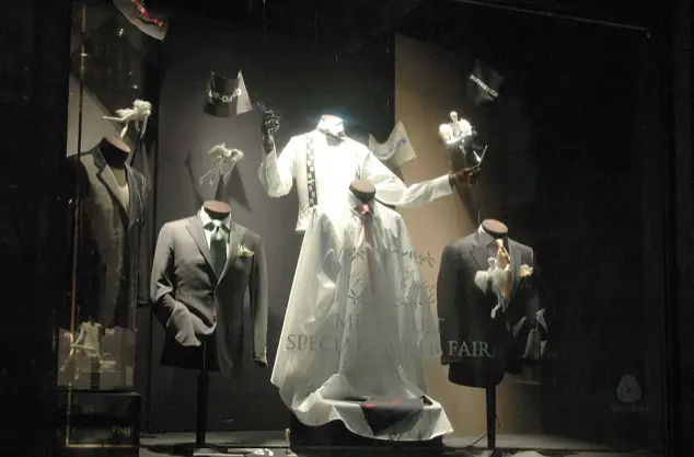 Dia dos pais - vitrines criativas - grife Paul Stuart