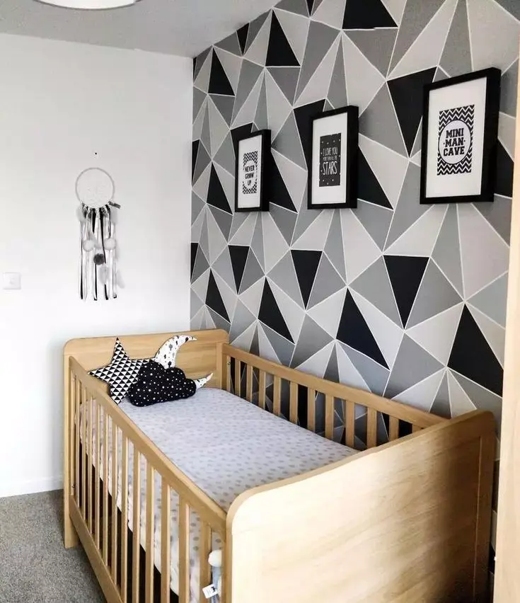 Quarto infantil preto e branco