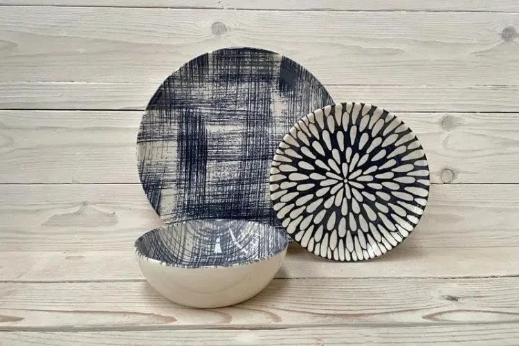 aparelho de jantar Tavira Azul para a mesa posta em estilo português