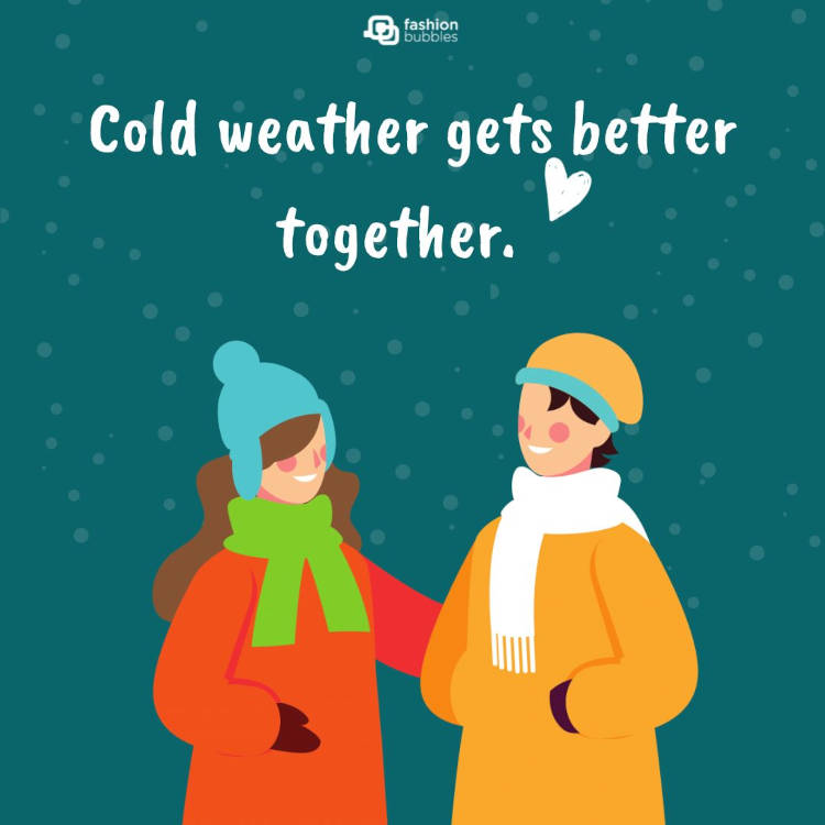 Frase em inglês de inverno