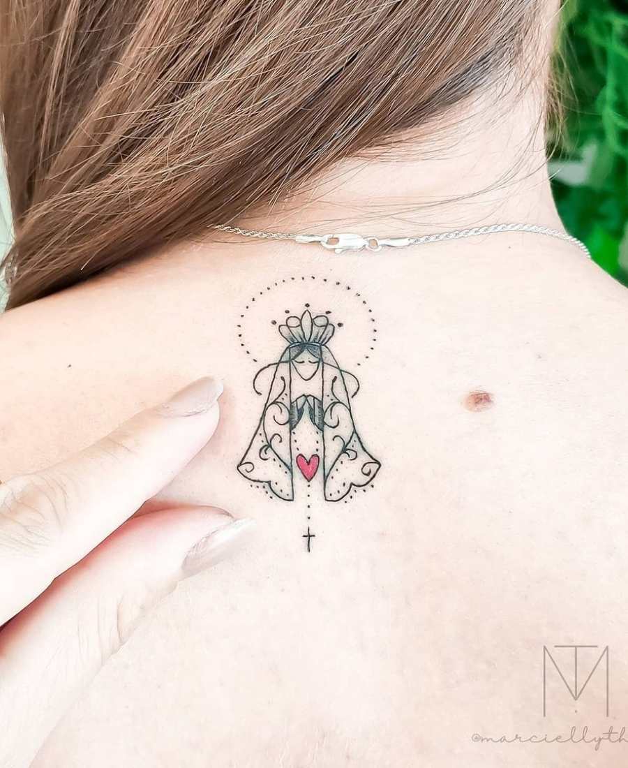 Foto de tattoo de Nossa Senhora de Aparecida.