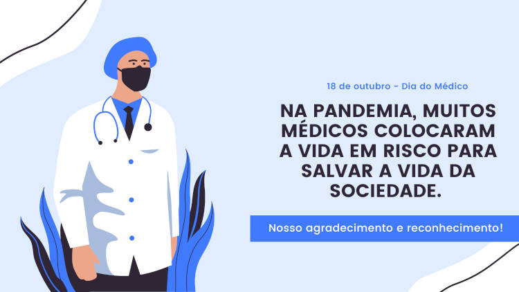 Agradecimento aos médicos
