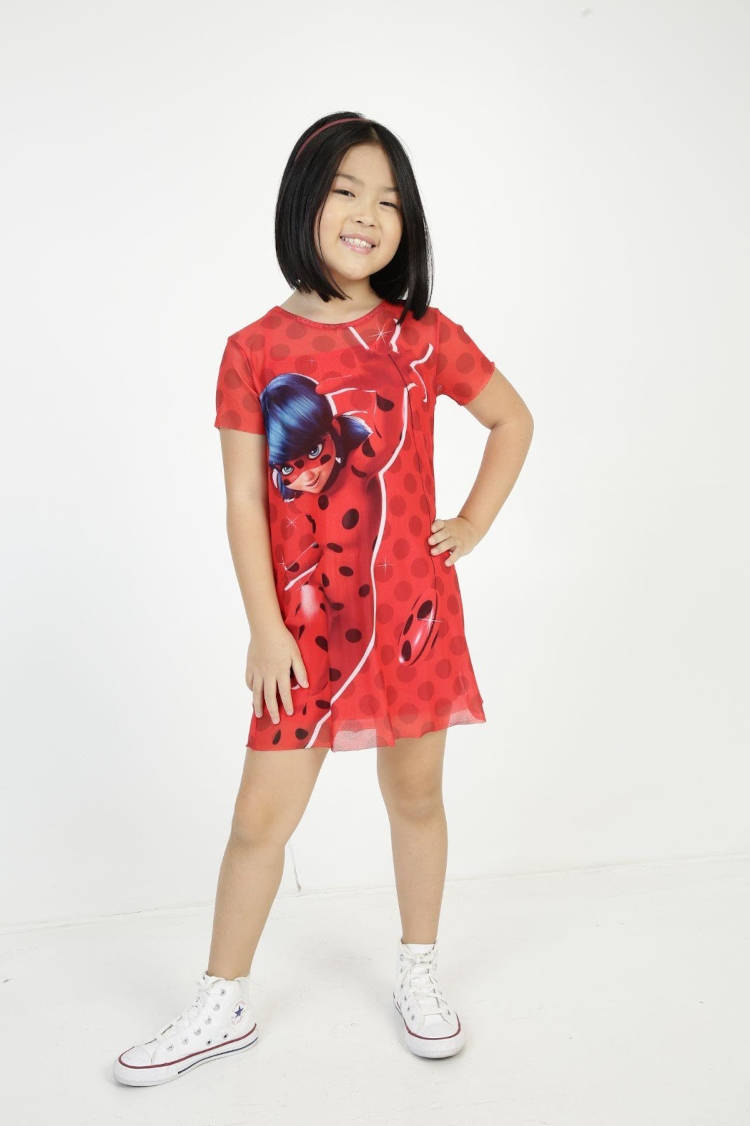 Vestido infantil da ladybug.