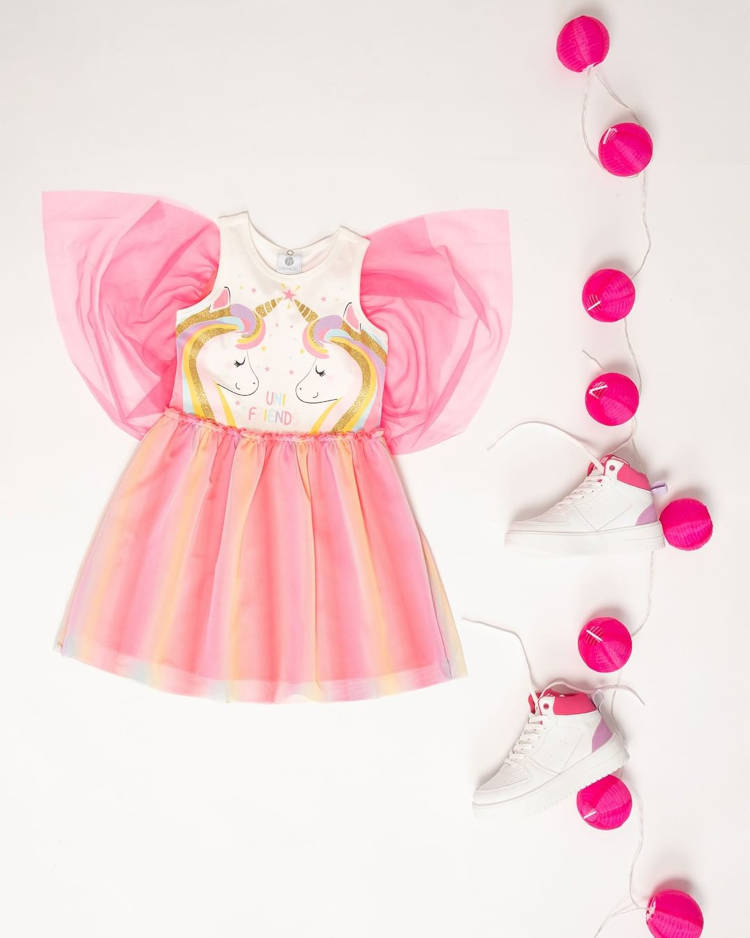 Fantasia de Carnaval de unicórnio para bebê.
