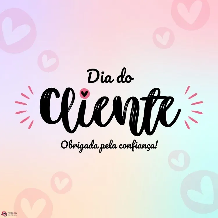 cartão para o dia do cliente