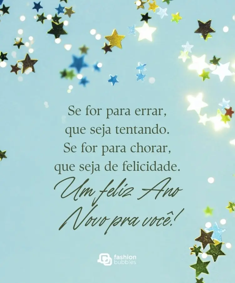 Cartão com mensagem de feliz ano novo para 2026