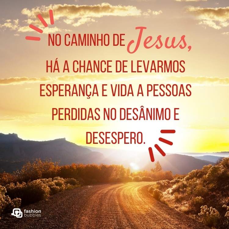 Arte com mensagem sobre Deus.