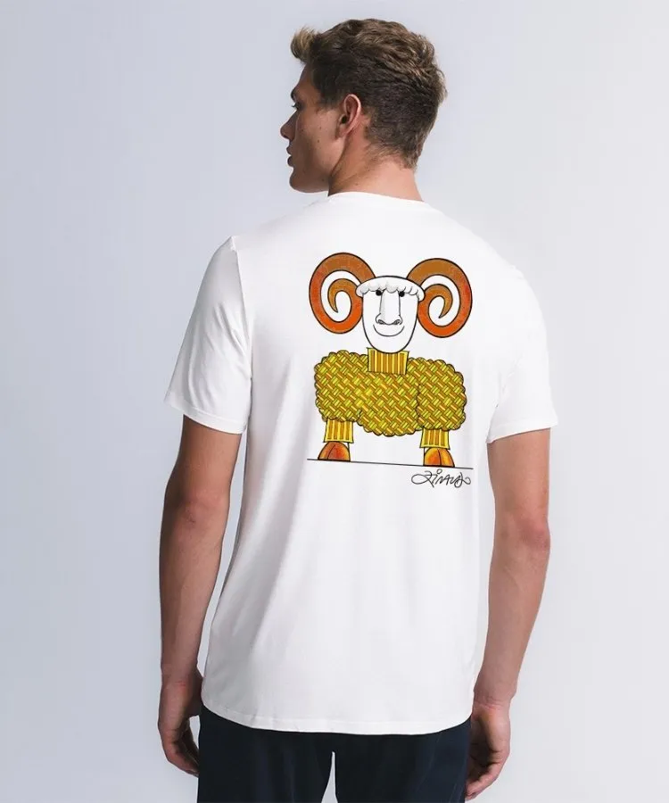 Camiseta da collab entre INSIDER e Ziraldo do signo de Áries