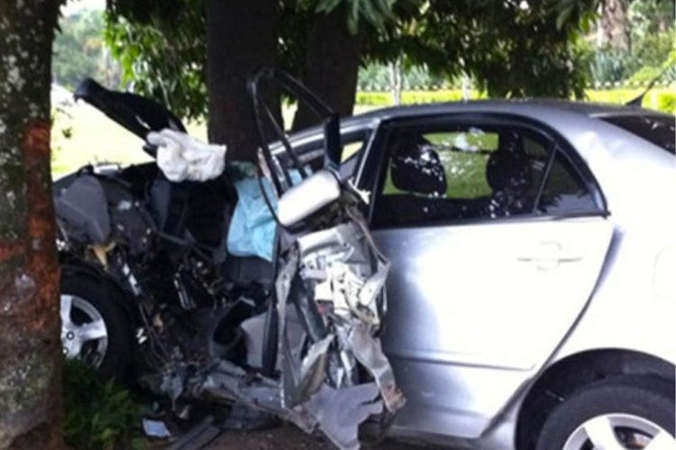 Carro do acidente de Fernando Fernandes
