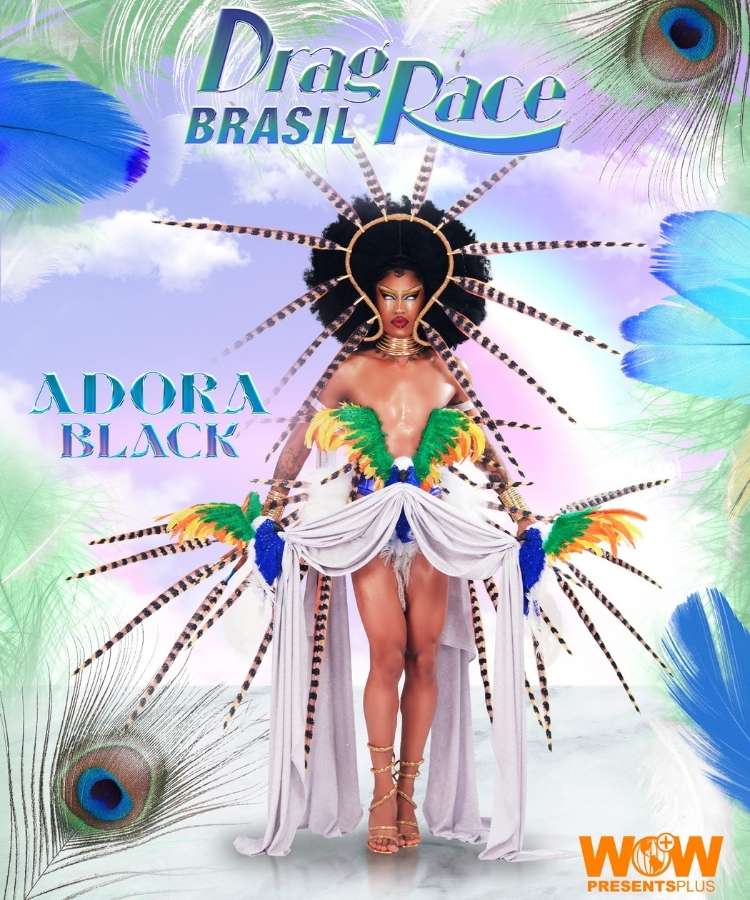 Foto de Adora Black, uma das participantes da 2ª temporada de Drag Race Brasil