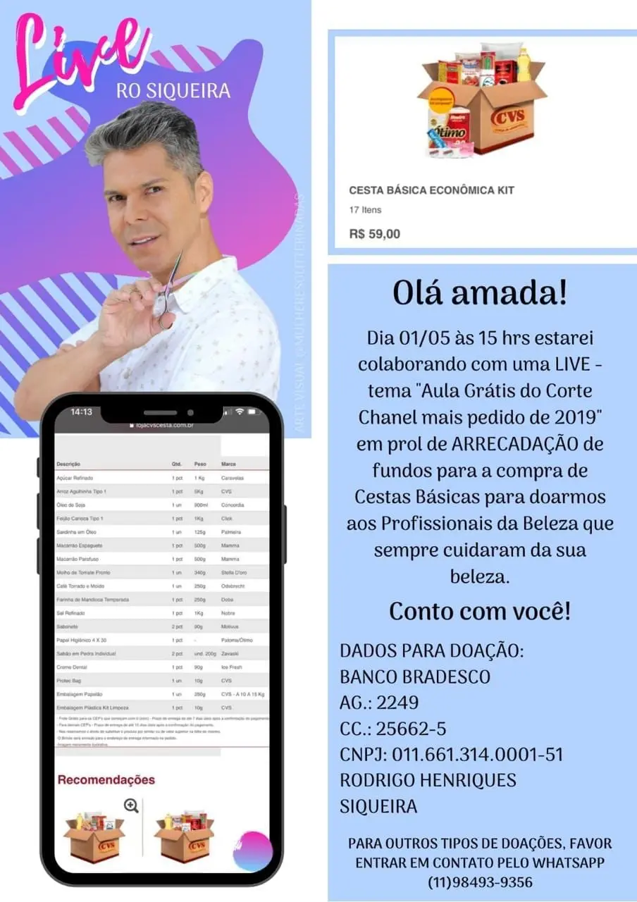 Live Solidária: Chanel Perfeito em prol da beleza