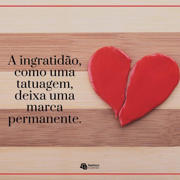 Frases sobre ingratidão e decepção.
