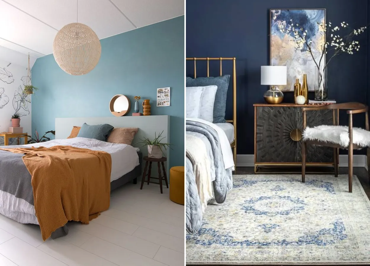 Cores na decoração: quartos azuis