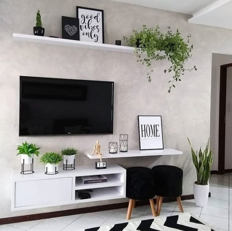 Decorar gastando pouco com prateleiras