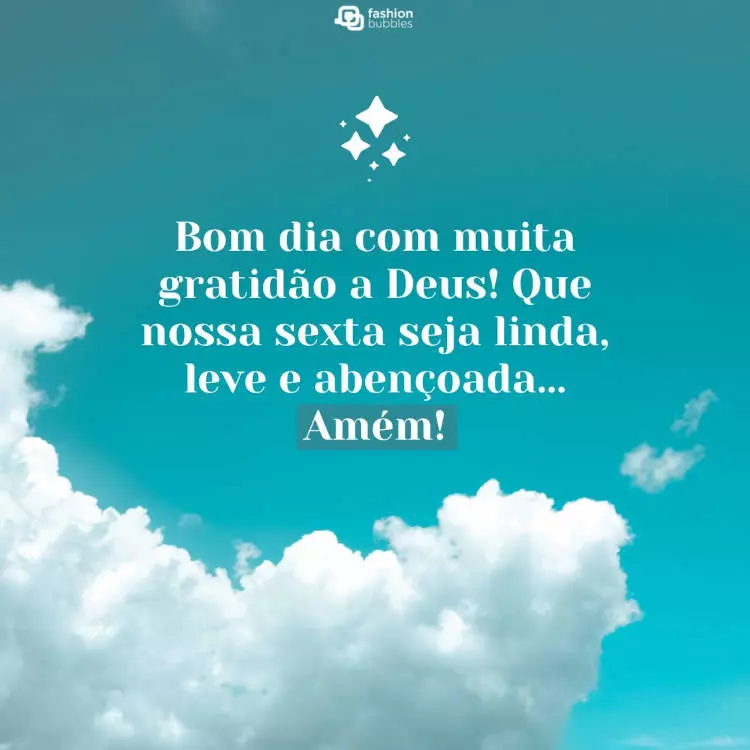 Frase de bom dia com Deus