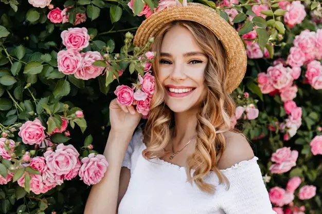 foto sozinha com flores