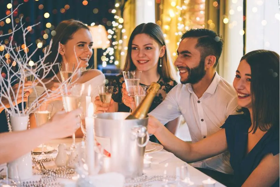 Jantar de fim de ano de empresa.