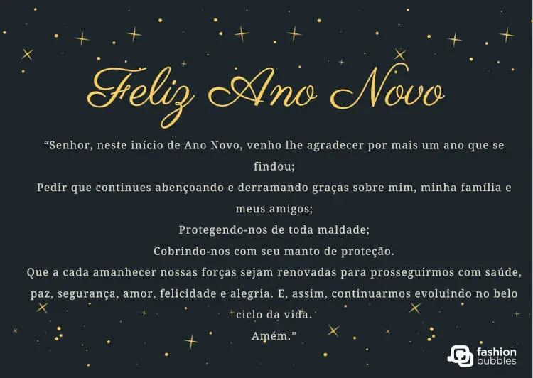 Reza para noite de fim de ano