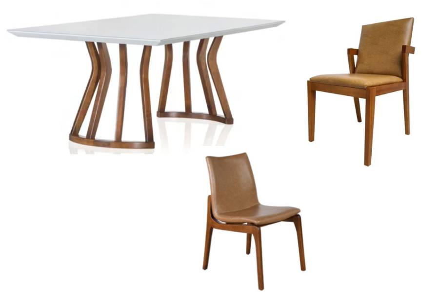 Mesa com cadeiras.