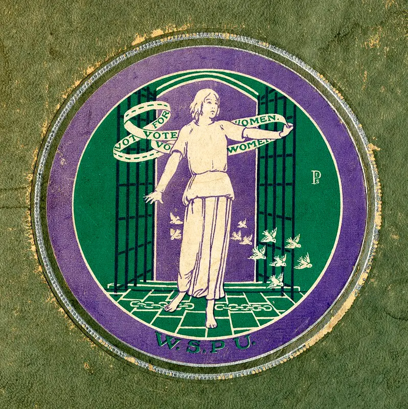 Cartaz da WSPU com a frase Vote for Women, c.1911.
