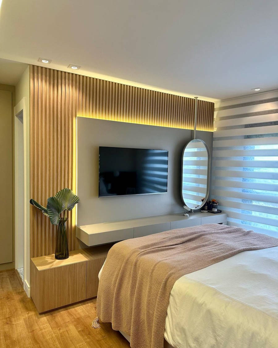 Iluminação para quarto.