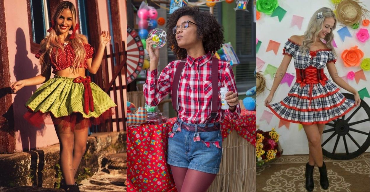 3 trajes de festa junina