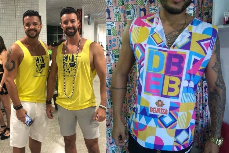 dois estilos de abadás masculinos customizados