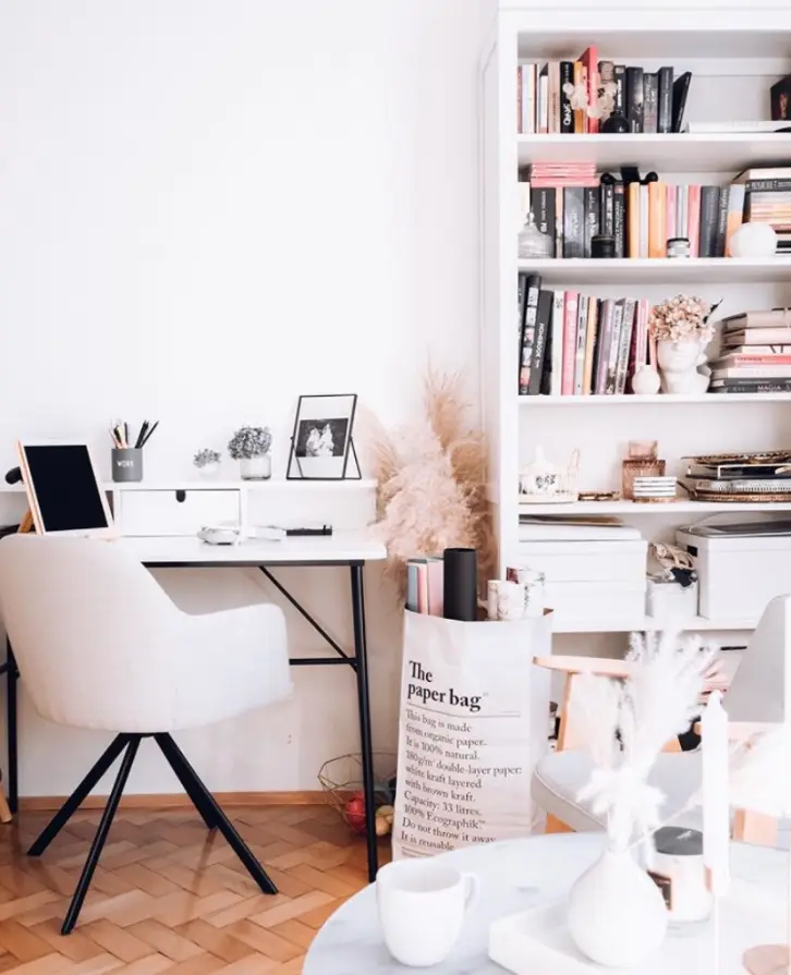 Decoração de home office na sala