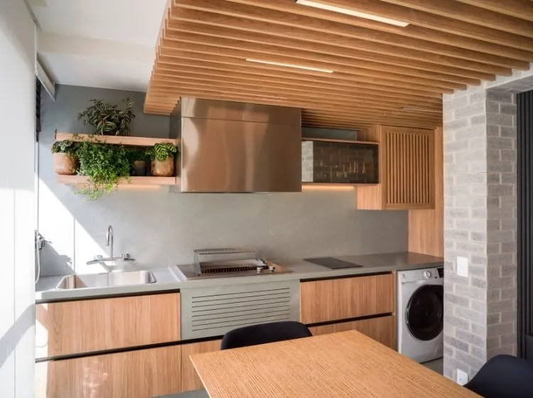 Área de serviço de apartamento de 60 m²
