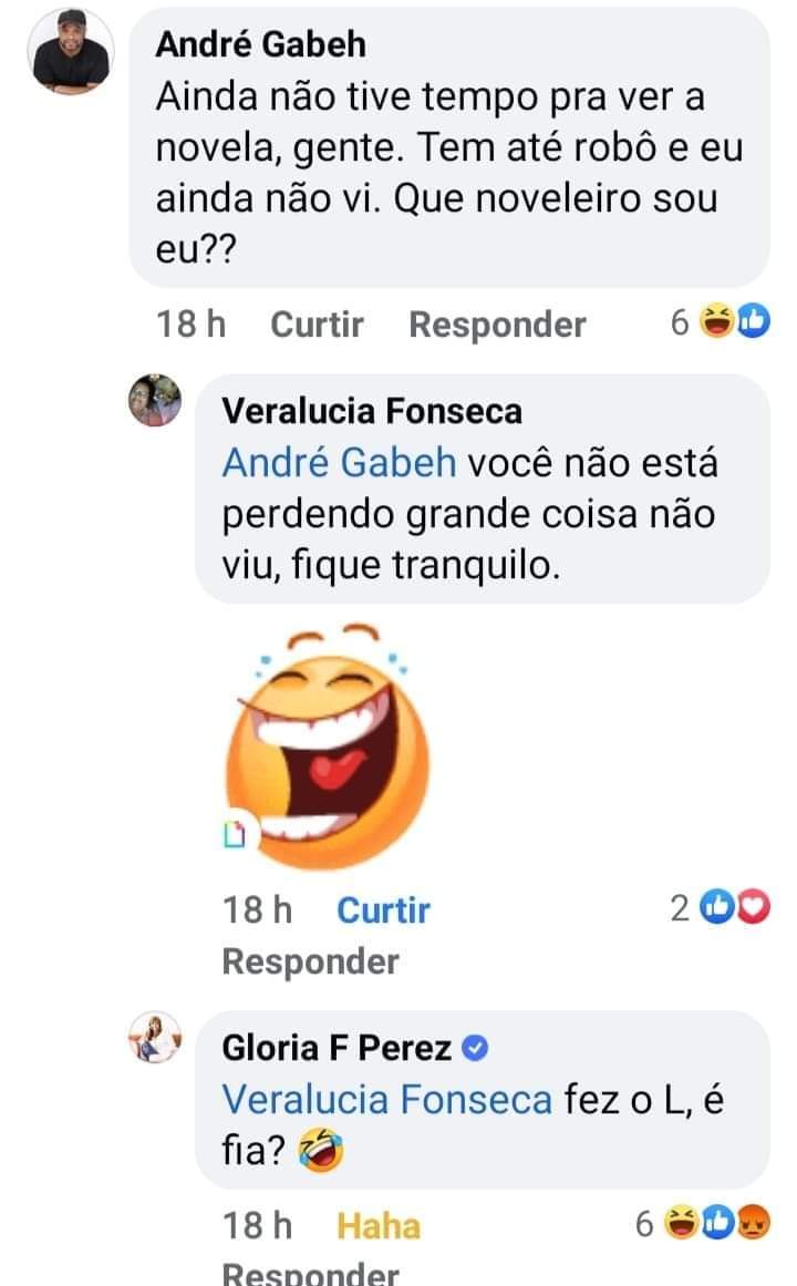 Glória Perez dá resposta atravessada em internauta